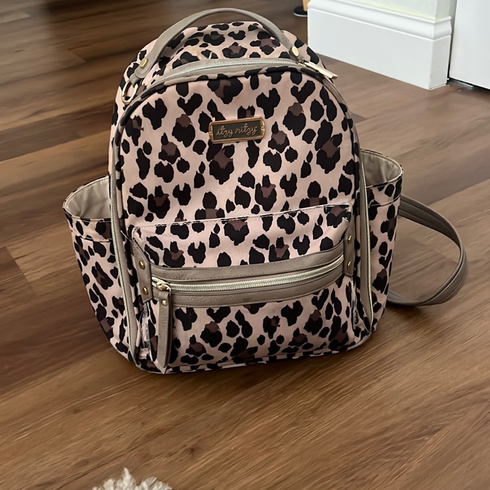 Itzy Ritzy Mini Leopard Diaper Backpack